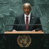 The government of Sudanese leader Abdel-Fattah Al-Burhan, seen here at UN headquarters in September 2023, had asked the United Nations to end its political mission in his country with immediate effect; the UN Security Council voted to do so