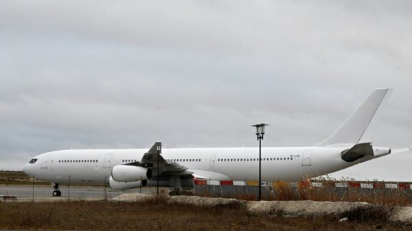 The plane took off from the airport east of Paris