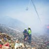 The world's landfills, like this one in Chennai, India, are a major source of planet-warming emissions