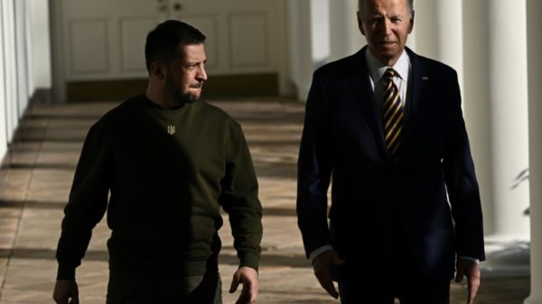 Biden and Zelensky, seen here at the White House in December 2022, have become close allies