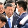 Chinese President Xi Jinping arrives at San Francisco International airport to attend the Asia-Pacific Economic Cooperation (APEC) leaders' week in San Francisco, California, on November 14, 2023