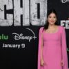 Native American actress Alaqua Cox arrives to celebrate the upcoming launch of Marvel Studios' 'Echo'