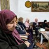 Aisha al-Aruri, the mother of slain Hamas deputy Saleh al-Aruri, was among the mourners in his home village