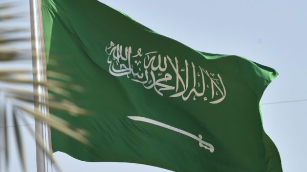 The national flag of Saudi Arabia, which executed more people in 2022 than any country except China and Iran, Amnesty International said