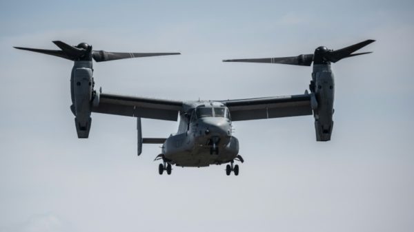 A US Osprey with eight crew on board crashed off an island in Japan