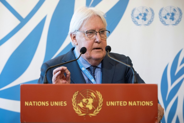 UN humanitarian chief Martin Griffiths says it's "long past time" for the conflict in Gaza to end