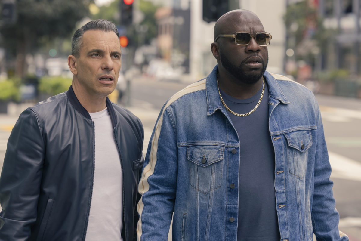 Sebastian Maniscalco and Omar J. Dorsey in 'Bookie'