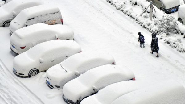 The brutal cold follows a summer of record-smashing heat and devastating floods across the country's north