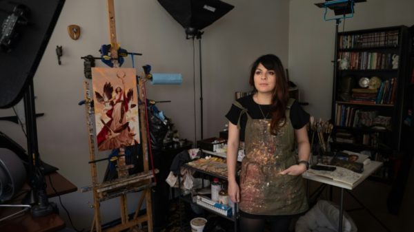 Artists such as Karla Ortiz in San Francisco, California, are seeking technical and legal ways to protect their styles as artificial intelligence 'learns' to copy works found online