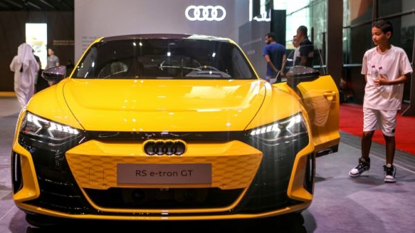 An Audi electric SUV -- Switzerland has scrapped an exemption on a car import duty for electric cars