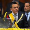 Ecuador's new President Daniel Noboa delivers his first speech after taking office