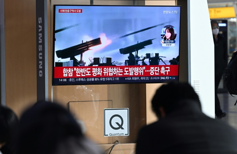 North Korea fired more than 200 artillery shells near two South Korean islands on Friday, Seoul's defence ministry said