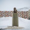 A monument to Lenin in Barentsburg in Norway's Svalbard Archipelago, where Russians have been mining coal for decades