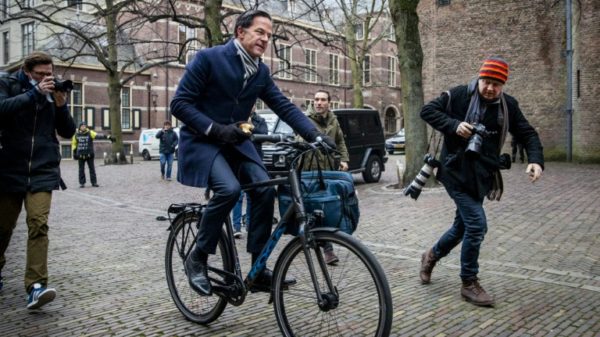 Dutch Prime Minister Mark Rutte is known for riding his bike around The Hague