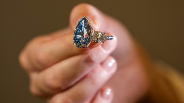 The Bleu Royal sold for nearly $2.5 million per carat