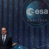 Josef Aschbacher, director general of the European Space Agency, speaks in Paris, November 23, 2022