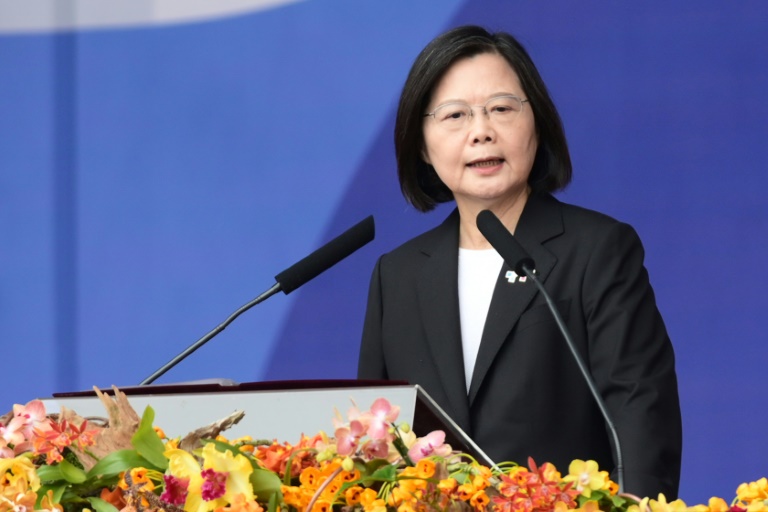 Taiwanese President Tsai Ing-wen expressed hopes on Monday for Taipei and Beijing to seek 'long-term peaceful coexistence' in her final New Year's speech in office