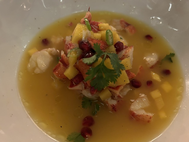 Lobster Ceviche at Casa Bond.