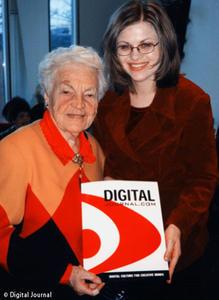 Mayor of Mississauga Hazel McCallion with Digital Journal s editorial coordinator Rosemarie Godina.